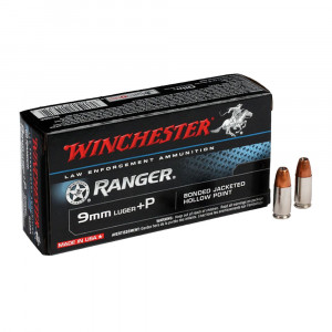 Winchester Ranger 9mm luger+p+ 115 Grain jacketed ...
